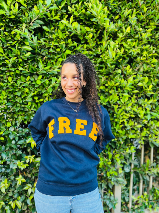 FREE UNIVERSITY NAVY BLUE & GOLD